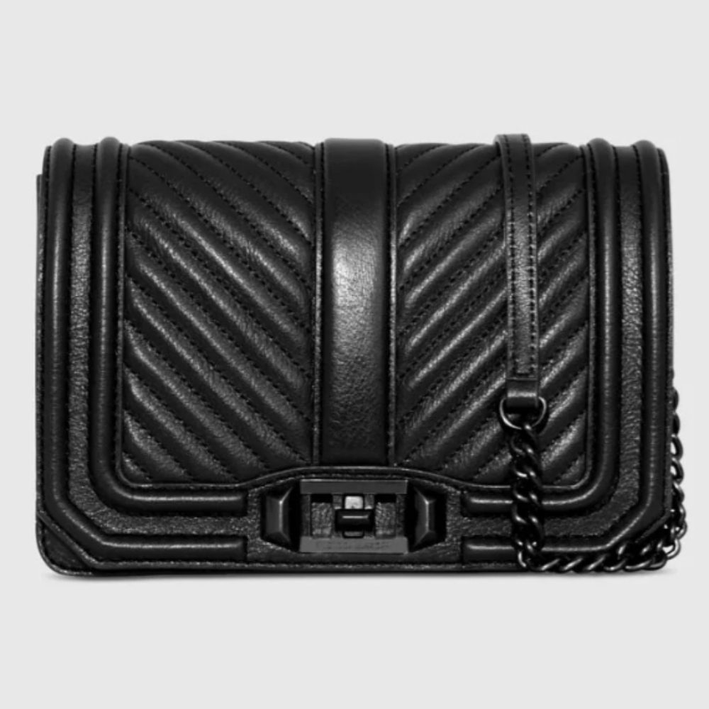 Rebecca Minkoff Chevron Quilted Small Love Crossbody